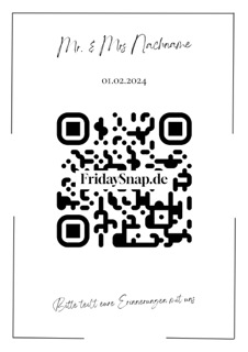 QR-Code Vorlage 6 Schwarz-Weiss